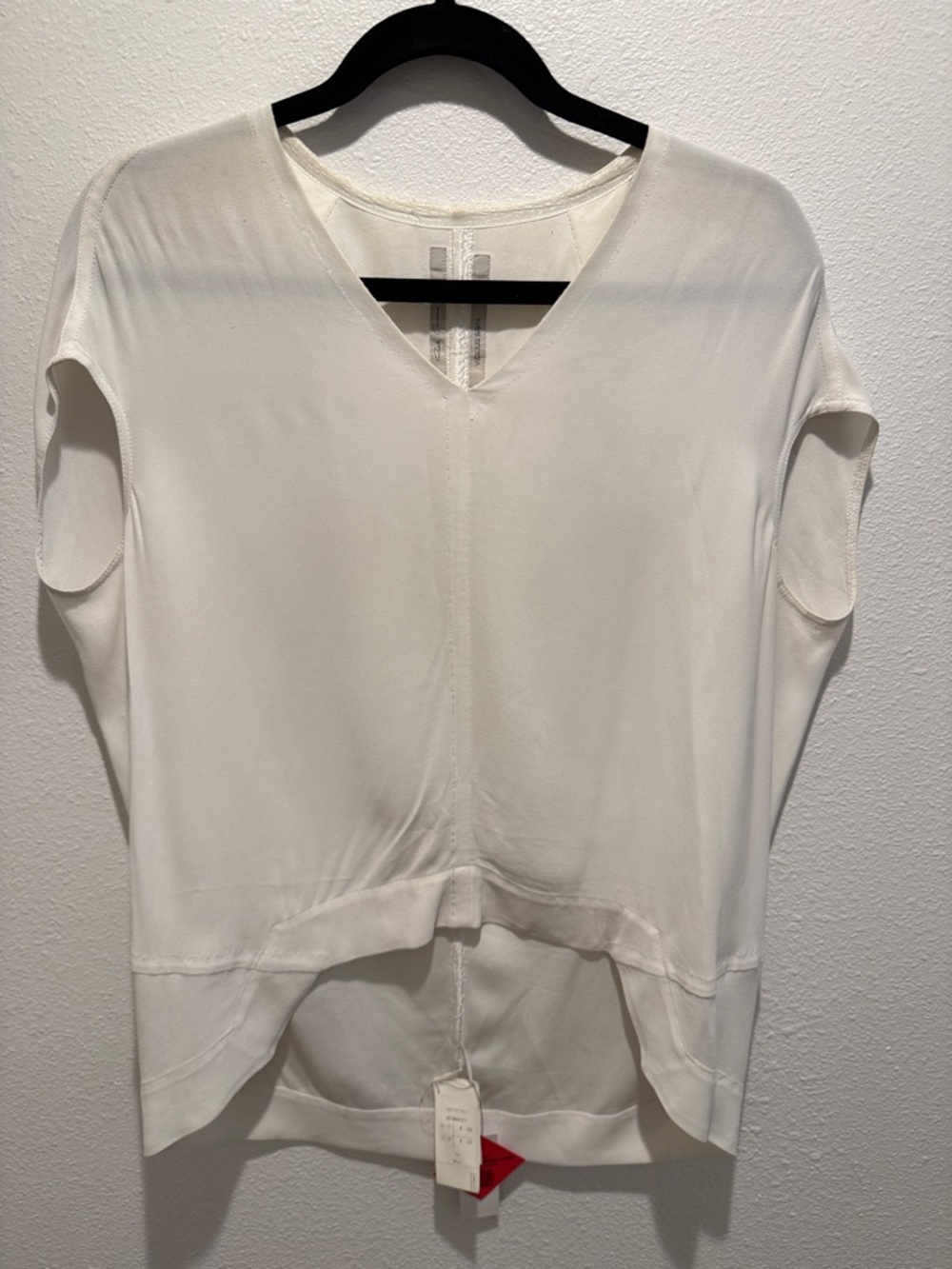 Rick Owen’s Cream Flowing High/Low Top